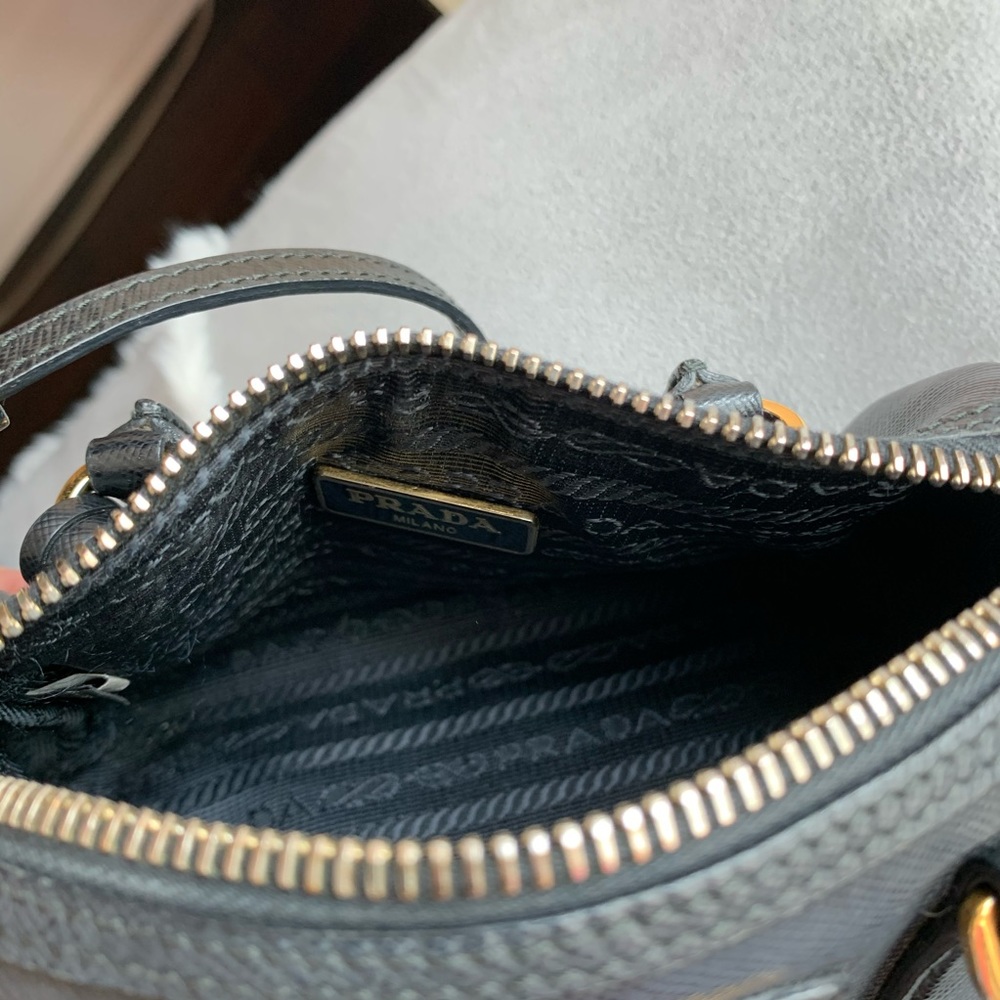 SOLD Prada Leather Bauletto Tote Bag - Picture 10 of 11